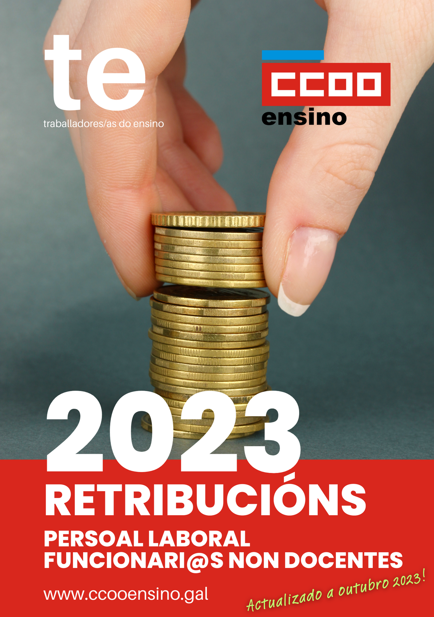Portada Revista TE de Retribucións actualizada a outubro de 2023